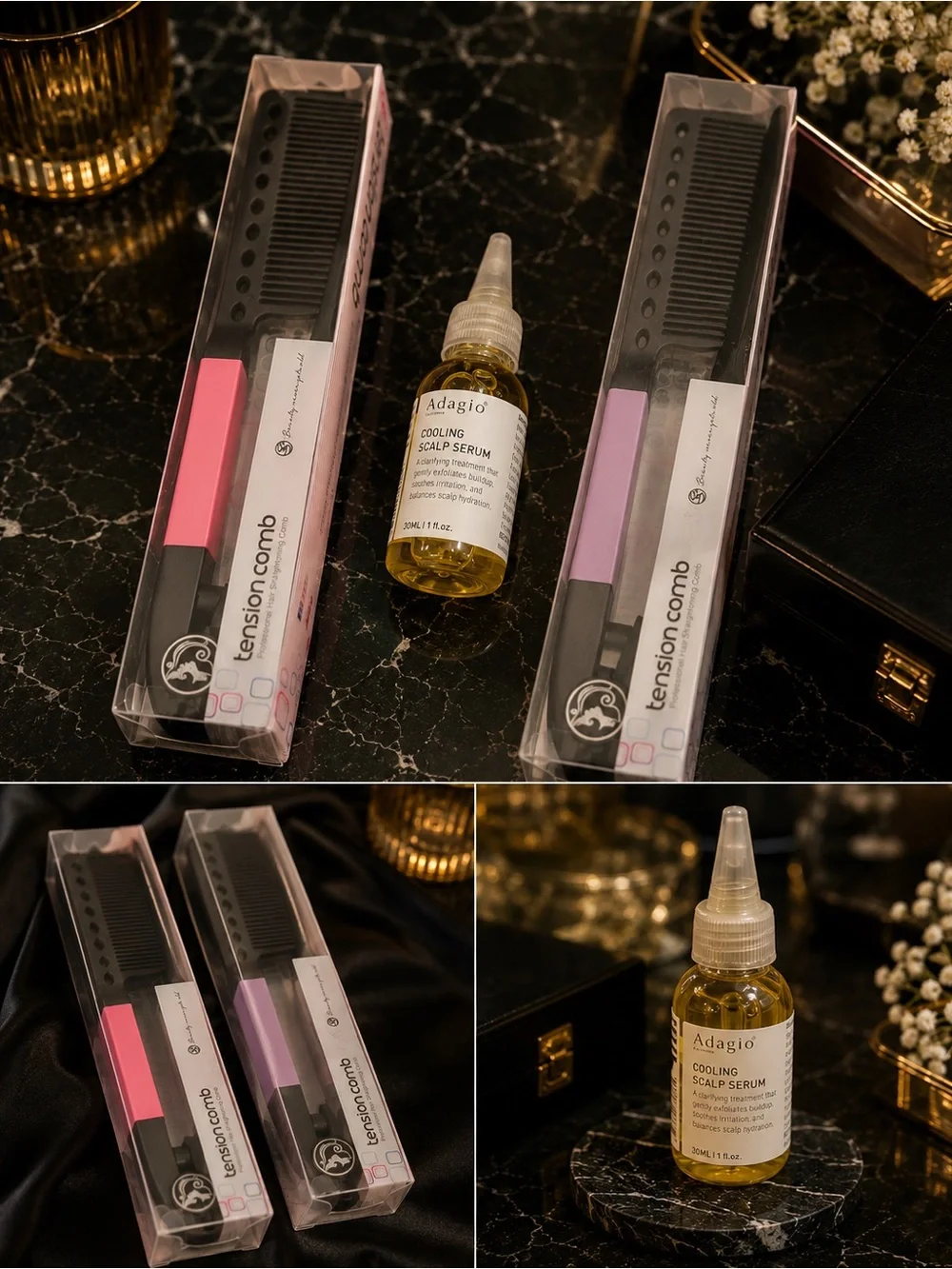 Tension Comb Hair Styling Set - Picture 1 of 1